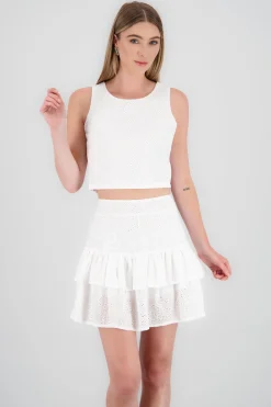 Shasa Round Neck Sleeveless Top