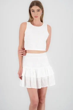 Shasa Round Neck Sleeveless Top
