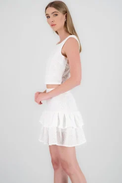 Shasa Round Neck Sleeveless Top