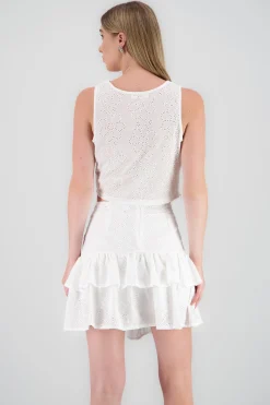 Shasa Round Neck Sleeveless Top