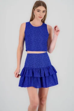 Shasa Round Neck Sleeveless Top