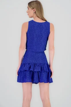 Shasa Round Neck Sleeveless Top