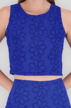 Shasa Round Neck Sleeveless Top