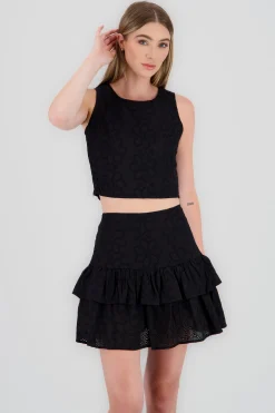 Shasa Round Neck Sleeveless Top