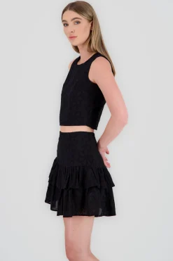 Shasa Round Neck Sleeveless Top