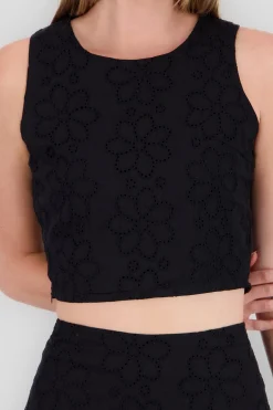 Shasa Round Neck Sleeveless Top