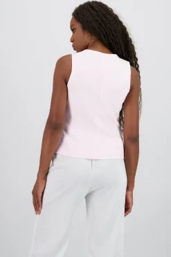 Shasa Round Neck Tarilored Vest