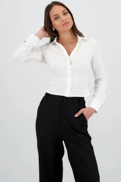 Shasa Ruched Long Sleeve Shirt