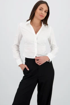 Shasa Ruched Long Sleeve Shirt