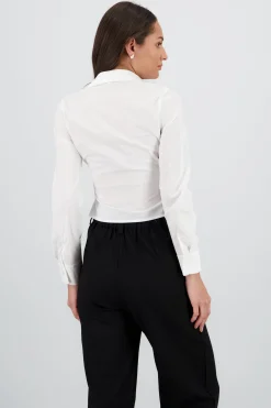Shasa Ruched Long Sleeve Shirt