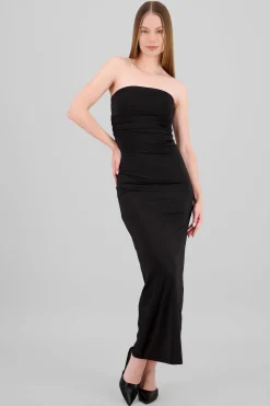 Shasa Ruched Maxi Tube Dress
