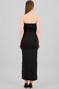 Shasa Ruched Maxi Tube Dress
