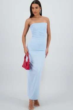 Shasa Ruched Maxi Tube Dress