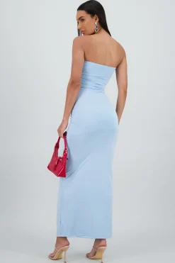 Shasa Ruched Maxi Tube Dress