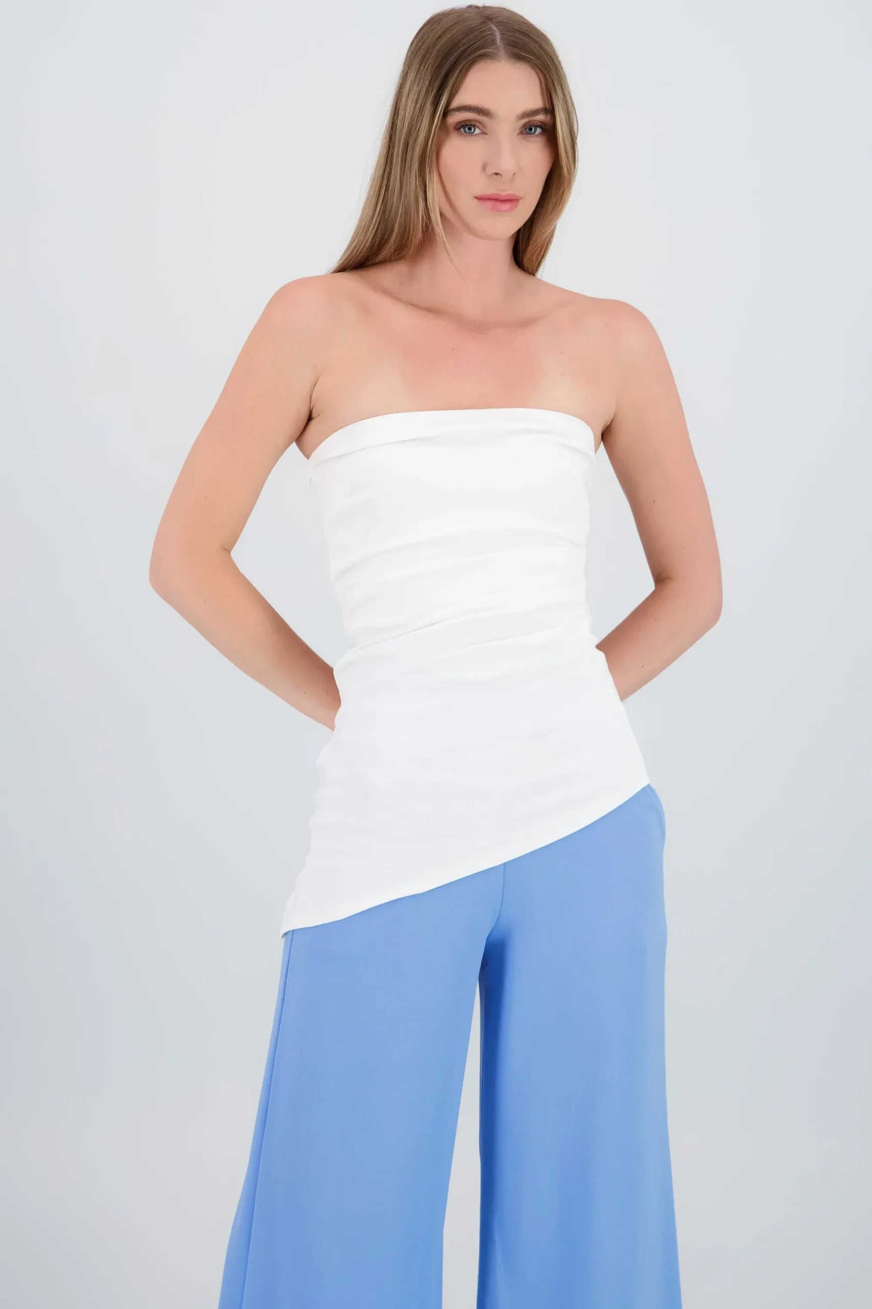 Shasa Ruched Side Tube Top