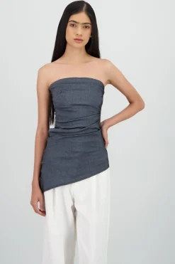 Shasa Ruched Side Tube Top