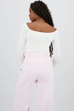 Shasa Ruched Sleeve Bodysuit