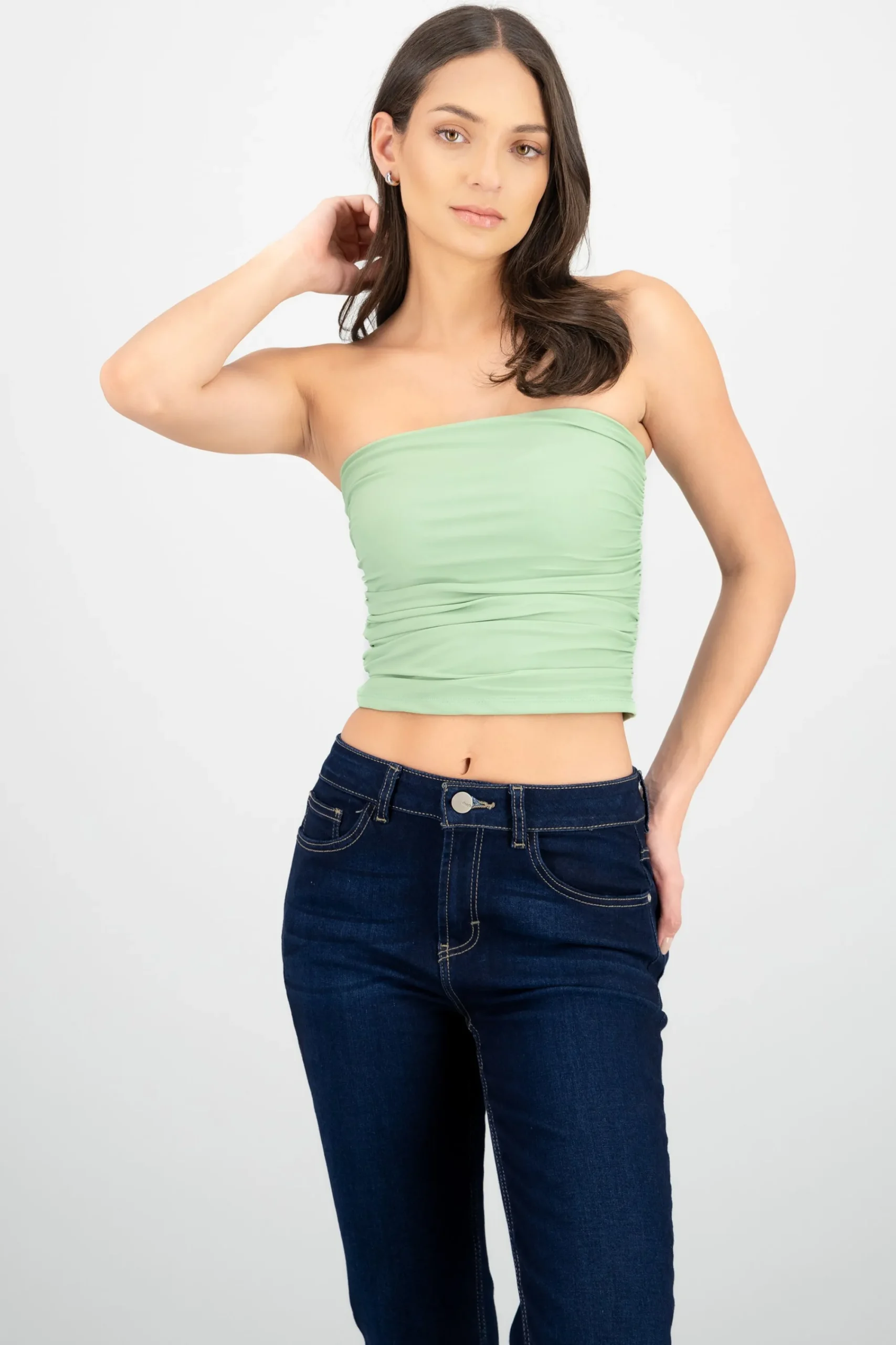 Shasa Ruched Tube Top