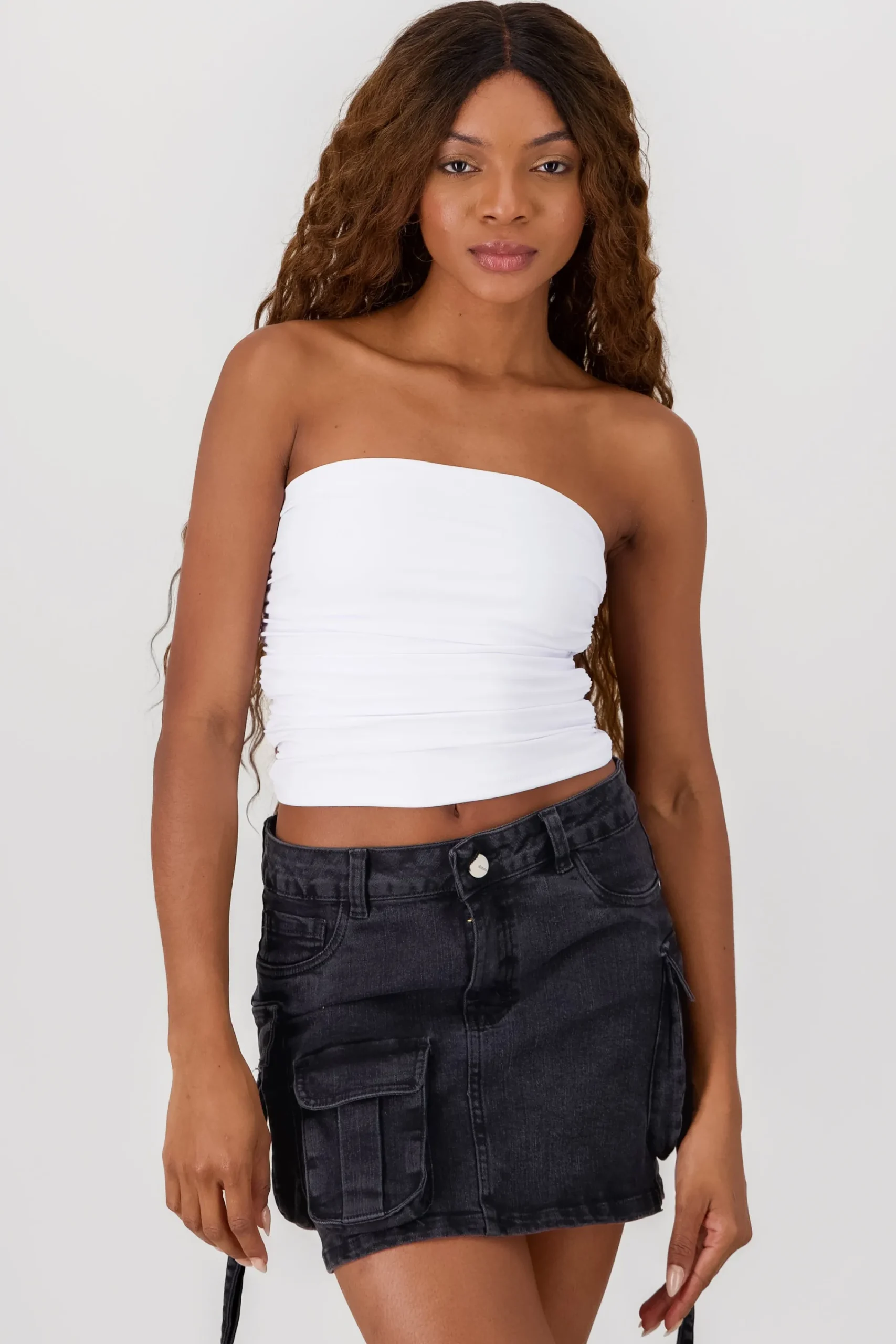 Shasa Ruched Tube Top