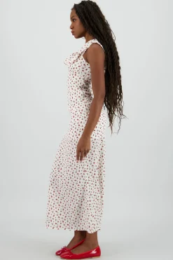 Shasa Ruffle Detail Maxi Dress