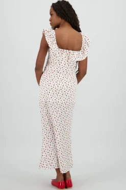 Shasa Ruffle Detail Maxi Dress