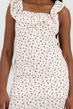 Shasa Ruffle Detail Maxi Dress