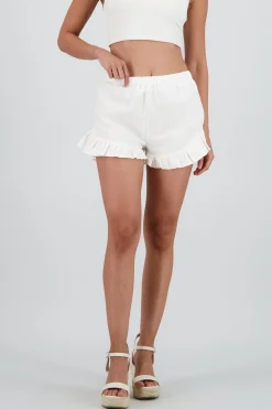 Shasa Ruffle Hem Shorts