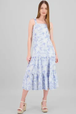 Shasa Ruffle Strap Detail Maxi Dress