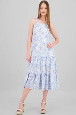 Shasa Ruffle Strap Detail Maxi Dress