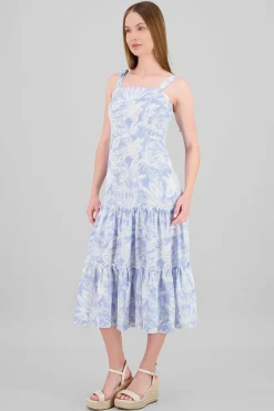 Shasa Ruffle Strap Detail Maxi Dress