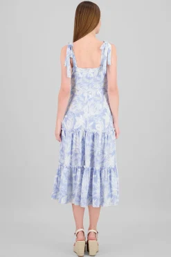 Shasa Ruffle Strap Detail Maxi Dress