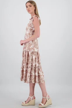 Shasa Ruffle Strap Detail Maxi Dress