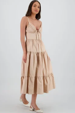 Shasa Ruffle Straps Maxi Dress
