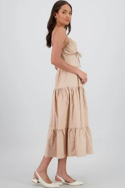 Shasa Ruffle Straps Maxi Dress