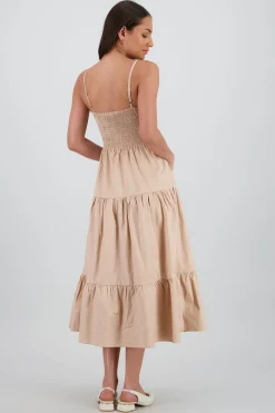 Shasa Ruffle Straps Maxi Dress