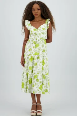 Shasa Ruffled Floral Dress