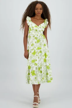Shasa Ruffled Floral Dress