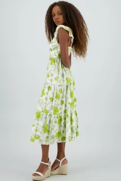 Shasa Ruffled Floral Dress