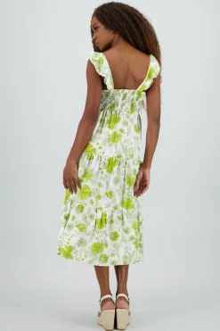 Shasa Ruffled Floral Dress