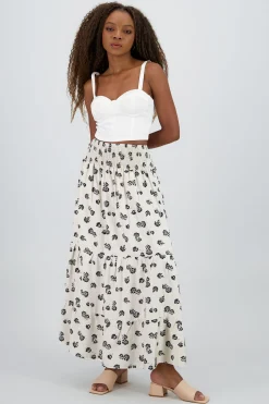 Shasa Ruffled Maxi Skirt