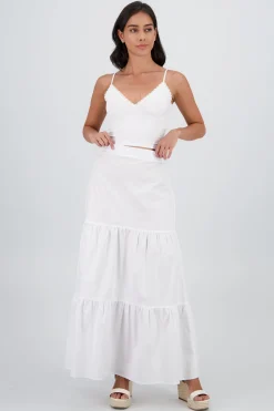 Shasa Ruffled Maxi Skirt