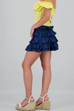 Shasa Ruffled Mini Skirt