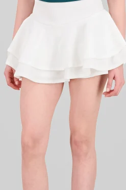 Shasa Ruffled Satin Mini Skrt