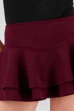 Shasa Ruffled Satin Mini Skrt