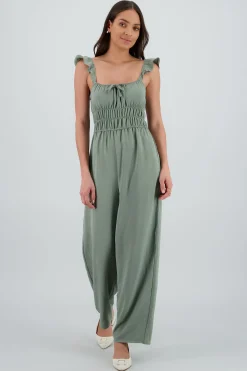 Shasa Ruffled Strap Jumpsuit