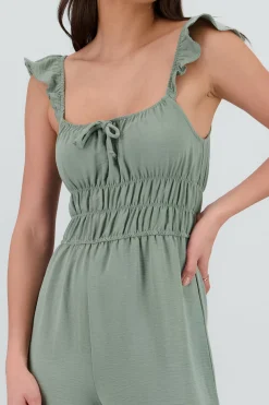 Shasa Ruffled Strap Jumpsuit