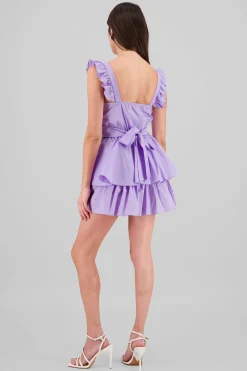 Shasa Ruffled Strap Summer Mini Day Dress