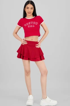 Shasa Ruffles Mini Skirt