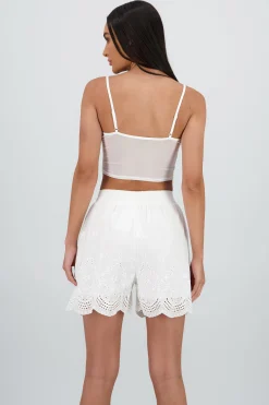 Shasa Ruffles Top With Lace