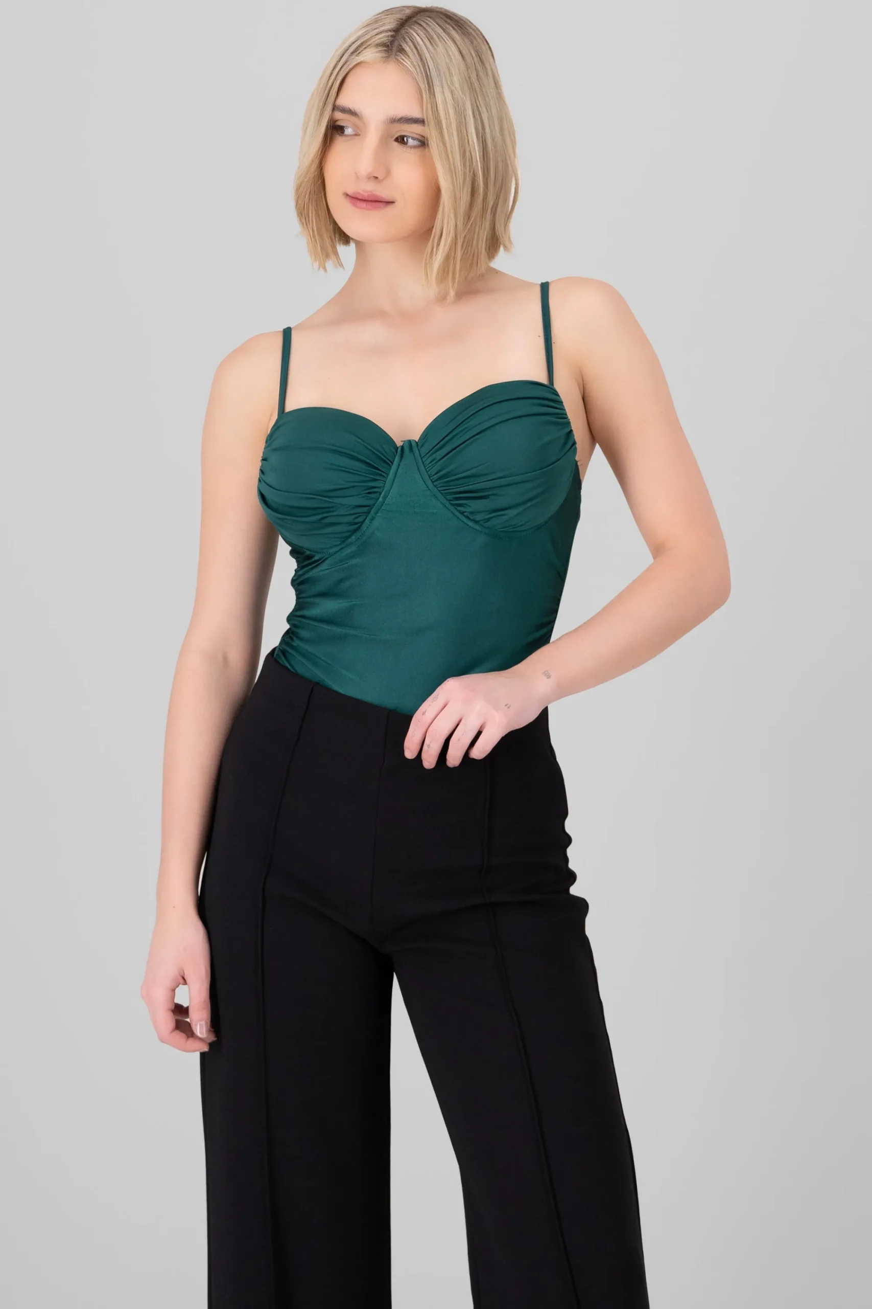 Shasa Satin Cup Bodysuit